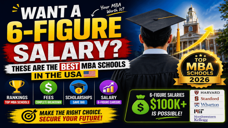 Want a 6-Figure Salary? These Are the Best MBA Schools in the USA Rankings, Fees, Scholarships & Salary 2026 - us.dailynewzlive.com